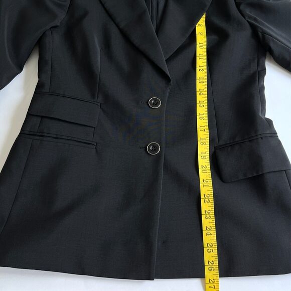 Escada Margaretha Ley Black Classic Tailored Jacket Womens 38 US 8 Wool Mohair - Picture 14 of 16